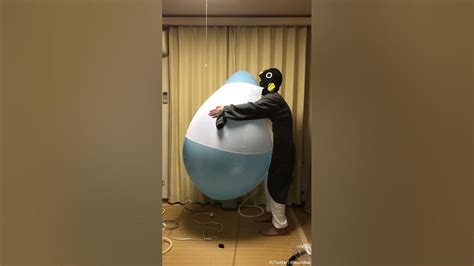 Pump To Pop Giant Balloon Stuffing In Shirt Youtube
