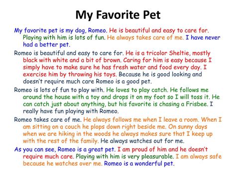 Ppt My Favorite Pet Powerpoint Presentation Free Download Id2356467