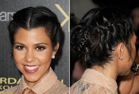 Kourtney Kardashian Cool Braid Hairstyles Bridal Hair Inspiration