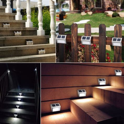 Led Stairs Step Night Light Solar Led Sensor Light Lamp