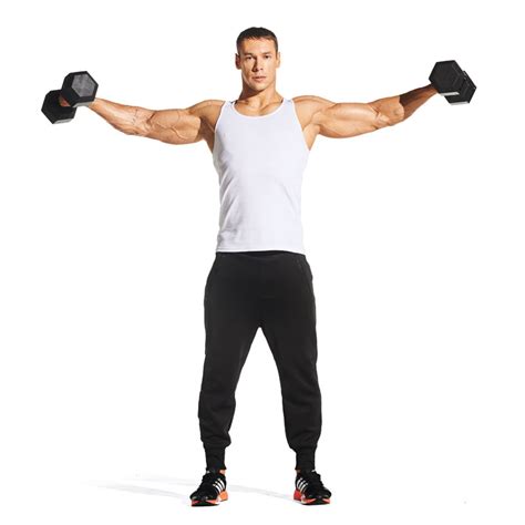 Standing Lateral Raise Exercise Video Guide Muscle And Fitness
