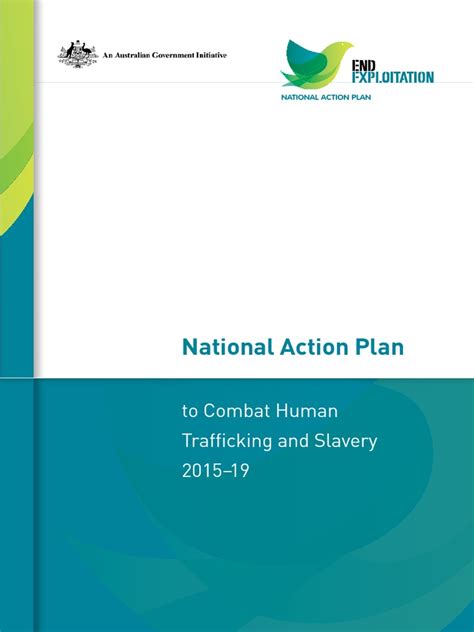 Trafficking National Action Plan Combat Human Trafficking Slavery 2015 19 Pdf Human