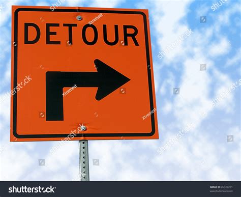 Detour Traffic Sign Stock Photo 26029201 Shutterstock