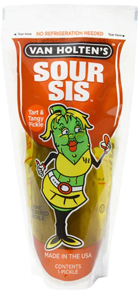 Van Holten Sour Sis Tart And Tangy Pickle In A Pouch