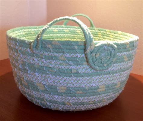 Pin By Yvonne Gillan On Clothesline Baskets Coiled Fabric Basket