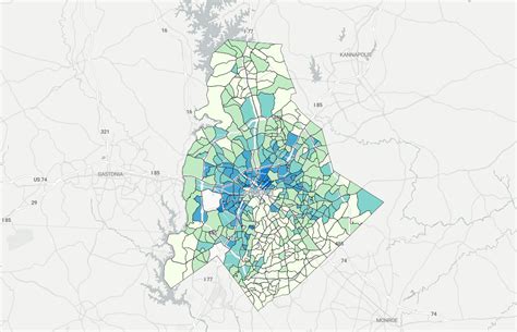 New Maps Show Charlotte Demographic Trends Unc Charlotte Urban