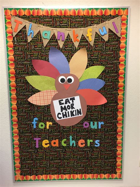 thankful for our teachers bulletin board for november or thanksgiving teacher bulletin boards