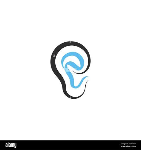 Ear Hearing Logo Creative Design Template Vector Stock Vector Image