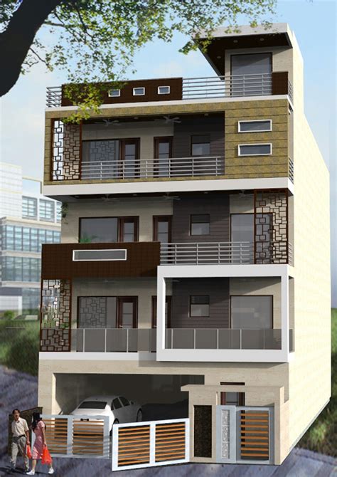 Residential Simple Apartment Exterior Design