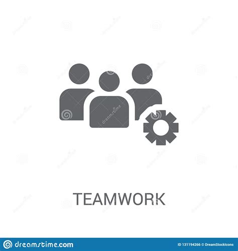 Teamwork Icon Trendy Teamwork Logo Concept On White