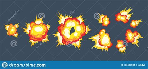 Cartoon Explosion Fire Effect Effect Boom Explode Flash Bomb Comic