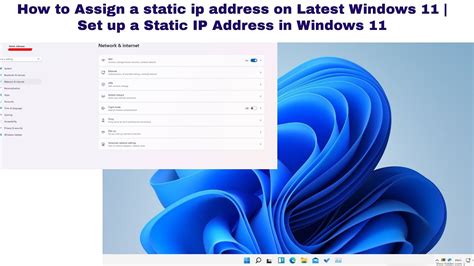 How To Configure Static Ip Address On Latest Windows Setting Up A Static Ip In Windows