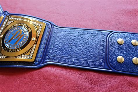 Wwe Championship Blue Replica Belt Releather 2018 Style Send Out Strap