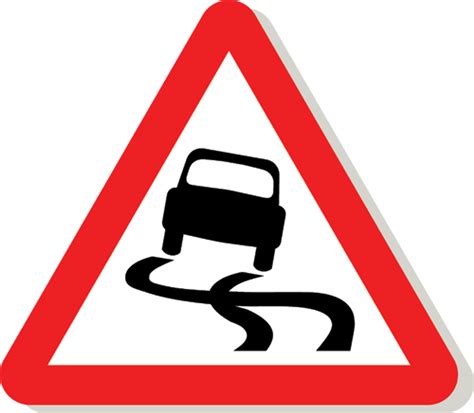 Slippery Road Sign Signs 2 Safety