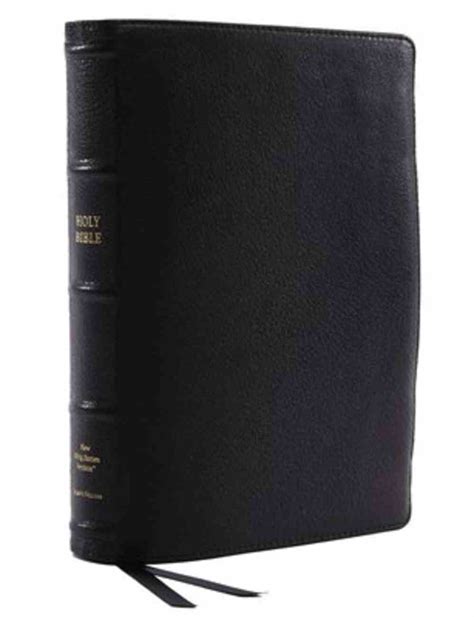 Nkjv Reference Bible Wide Margin Large Print Black Premier Collection Red Letter Edition By