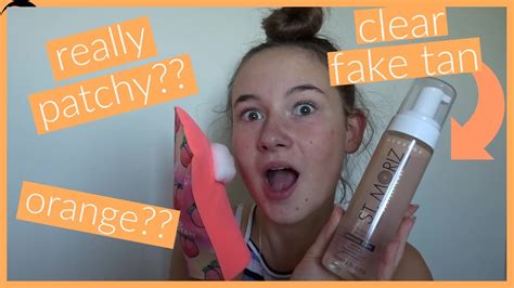 I Tested Clear Fake Tan First Time Tanning Came Out Orange Youtube