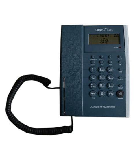 Buy Orpat 3665 Corded Landline Phones Cblue Online At Best Price In
