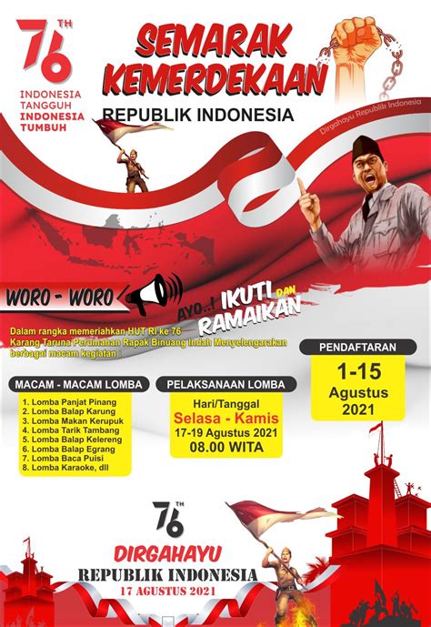 Keren 18 Desain Brosur Lomba 17 Agustus Terbaru Riset