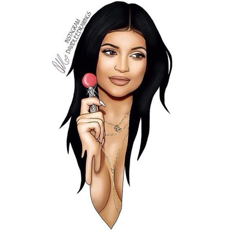 Digital Drawing Of Kylie Jenner Https Instagram Com Davidleedrawings Hl En Kyliejenner