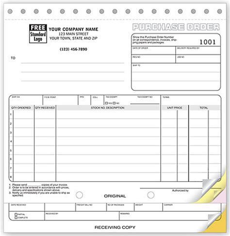 Purchase Orders With Receiving Report 100 Forms