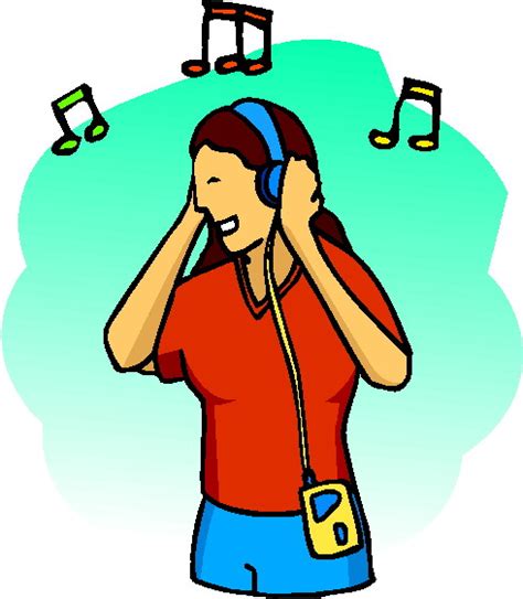 Listening To Music Clip Art 2 Image 1254