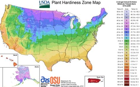 State Maps Of Usda Plant Hardiness Zones Growing Zone