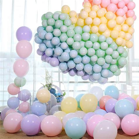 O Kinee Lakind Pastel Balloons 100pcs 10 Inch Macaron Balloon Pastel