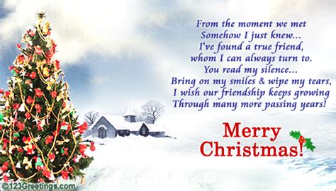 Wishing you a merry christmas! A Christmas Wish! Free Friends eCards, Greeting Cards ...