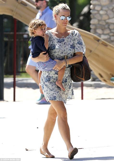 Molly Sims Enjoys Some Mother Son Bonding With Her Son Brooks Daily