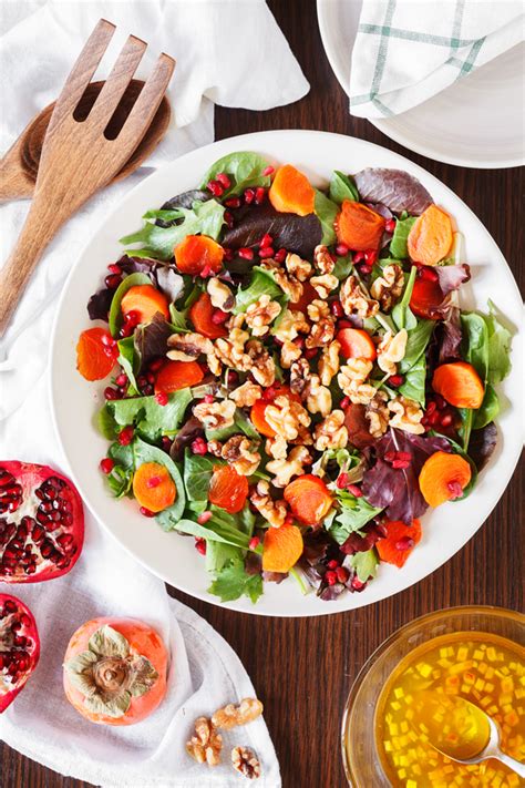 Persimmon And Pomegranate Salad The Pkp Way