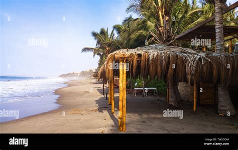 Mancora Beaches One Summer Morning Located In Northwestern Peru Stock