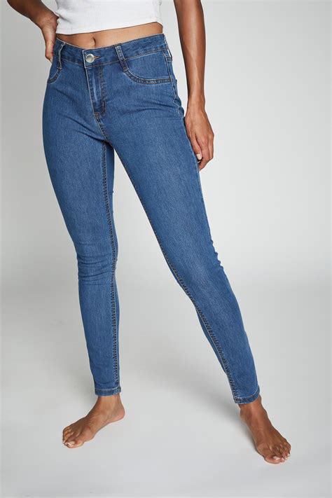 Mid Rise Jeggings Blue Cotton On Jeans