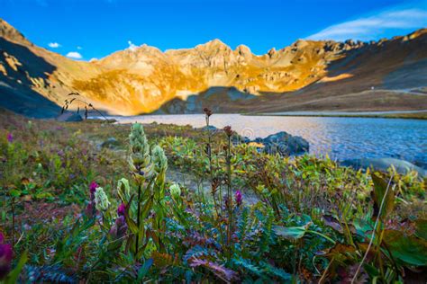 Clear Lake Near Silverton San Juan Mountains Stock Image Image Of