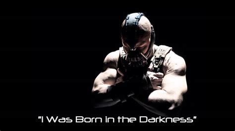 I was born on the 1st of june, 1961, or for your example: I was Born in the Darkness: Bane's Theme Dark Knight Rises ...