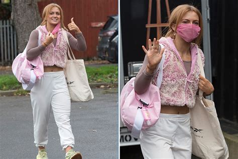 Strictlys Maisie Smith Looks Pretty In Pink As She Heads To Rehearsals