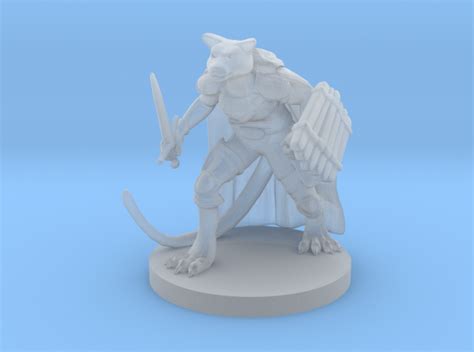 Toys Role Playing Miniatures 3d Printed Resin Tabaxi Great For Dungeons