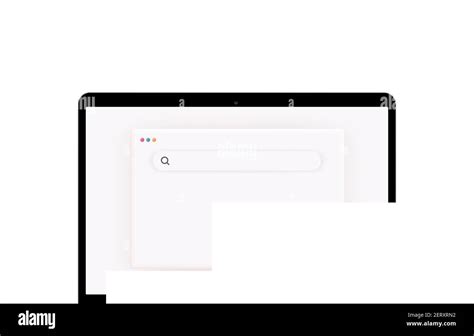 Browser Template In Light Theme For Website Laptop And Computer