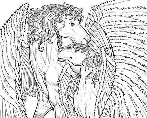 pegasus coloring pages for adults at getcolorings free printable 2304 the best porn website