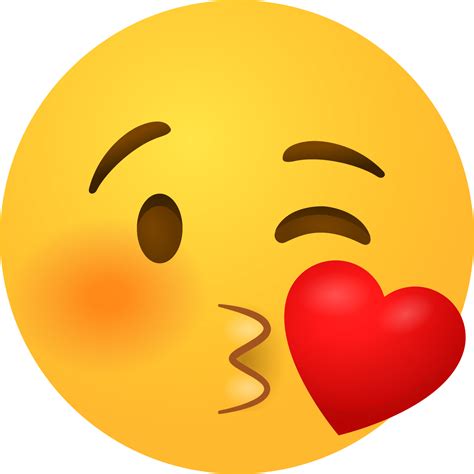 Face Blowing A Kiss Emoji Emoji Download For Free Iconduck