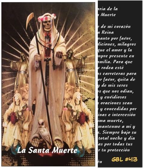 Santa Muerte Prayer Card The Shoot