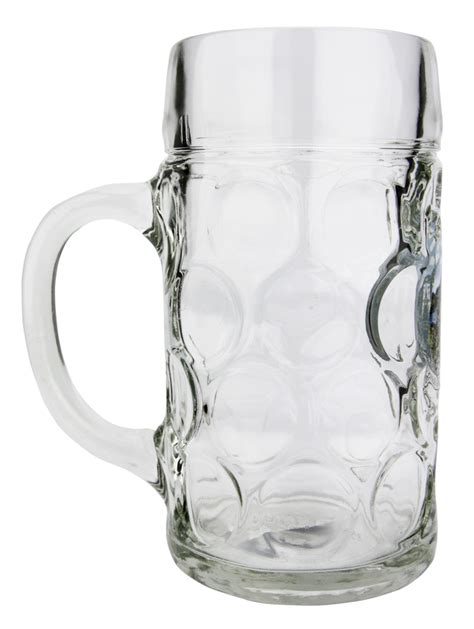 Custom Engraved Neuschwanstein Dimpled Oktoberfest Glass Beer Mug 1l