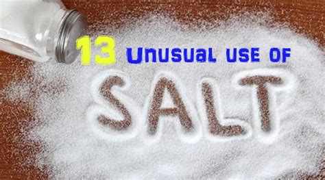 14 Unusual Use Of Salt You Might Not Know Grow Your Knowledge