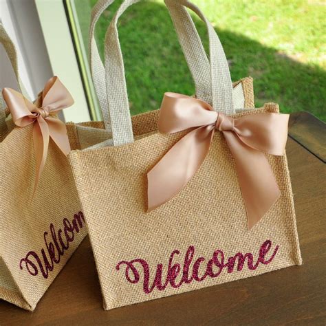 Besides being able to pick any color from their massive color palette, you can also pick any custom embroidery you choose! Welcome Gift Bags. Wedding Guest Gift Bag. Hotel Welcome ...