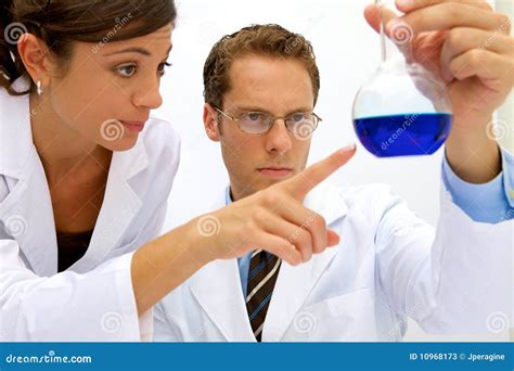 Female And Male Scientists Stock Photos Image 10968173