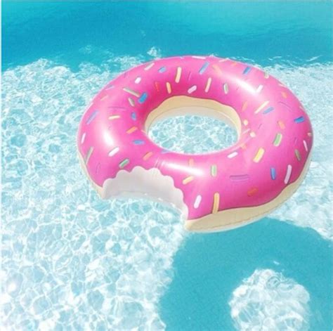 Huge Donut Shaped Swim Ring Inflatable Donut Pool Float Adult Pool