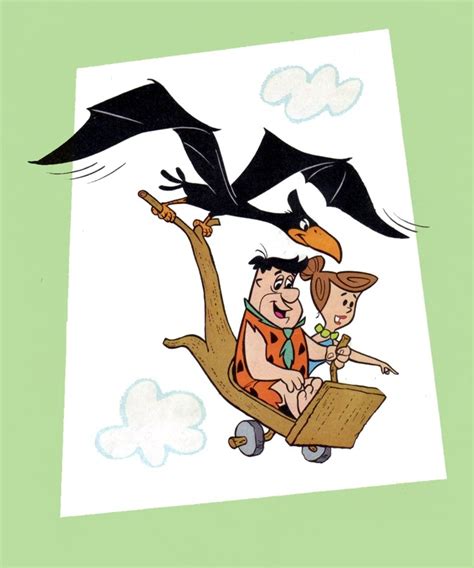 Fred And Wilma Flying Flintstone Cartoon Flintstones Captain Caveman