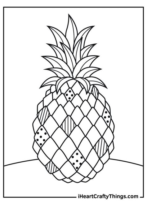 Pineapple Coloring Pages 100 Free Printables