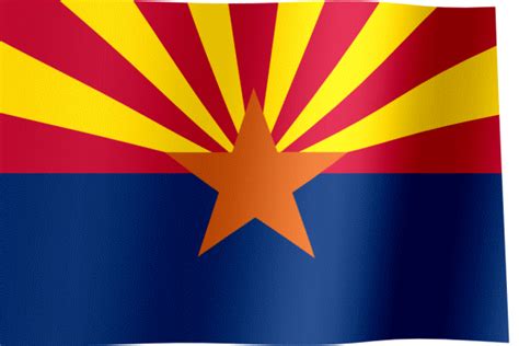Flag Of Arizona  All Waving Flags