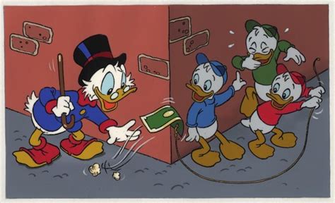 Disney Duck Tales Animation Cel Painting Of