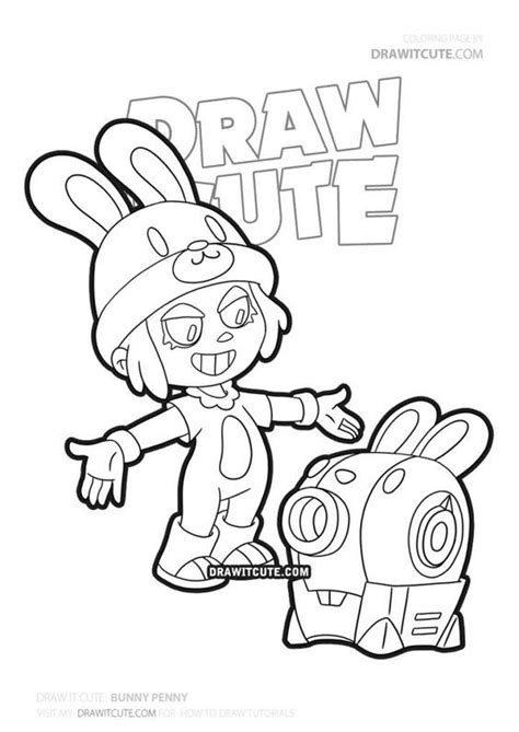 Stöbern sie in unserer kostenlosen sammlung an malvorlagen. How to draw Bunny Penny | Brawl Stars - Draw it cute in ...